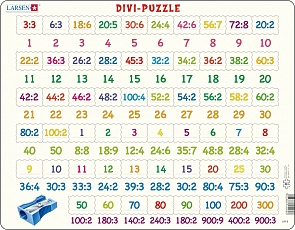 Обучающий пазл – Деление, 81 деталь (Larsen, AR9k)